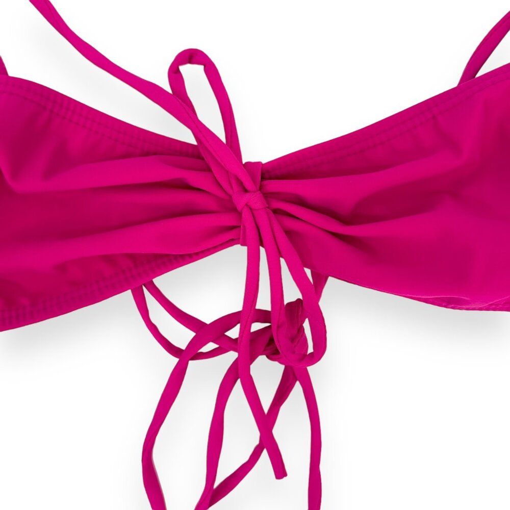 NWOT Maryam Nassir Zadeh Pink Fuchsia "Rio" Swim Top sz 8 - Picture 5 of 11